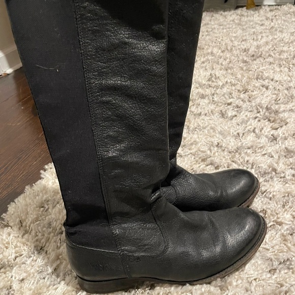 Frye Molly Gore Tall Leather Boots - Picture 9 of 9